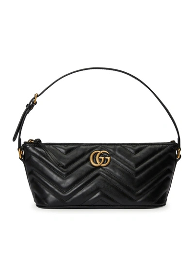 Shop Gucci Handbag Gg Marmont In Black