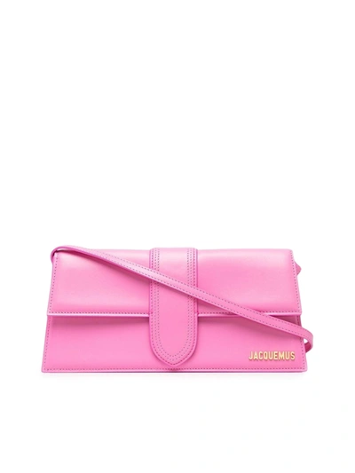 Shop Jacquemus Le Bambino Long In Pink & Purple