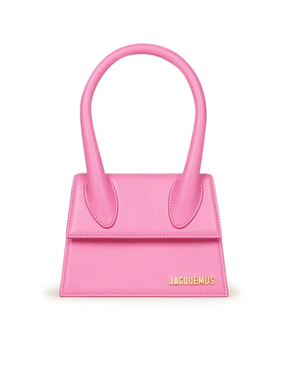 Shop Jacquemus Le Chiquito Moyen In Pink & Purple