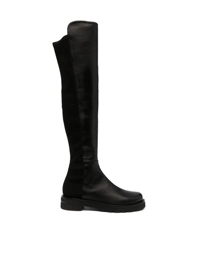 Shop Stuart Weitzman Lift Knee Boots In Black