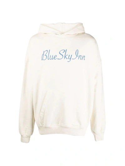 Shop Blue Sky Inn Logo Hoodie In Nude & Neutrals