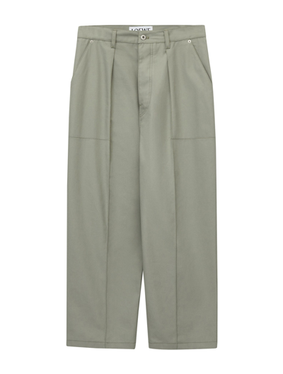 Shop Loewe Low Crotch Trousers In Nude & Neutrals