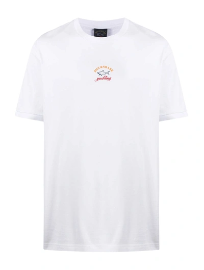 Shop Paul & Shark Organic Cotton T-shirt In White