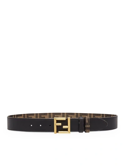 Fendi Ff Belt In Black