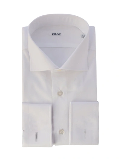 Shop Fray Shirt With Cufflinks In White