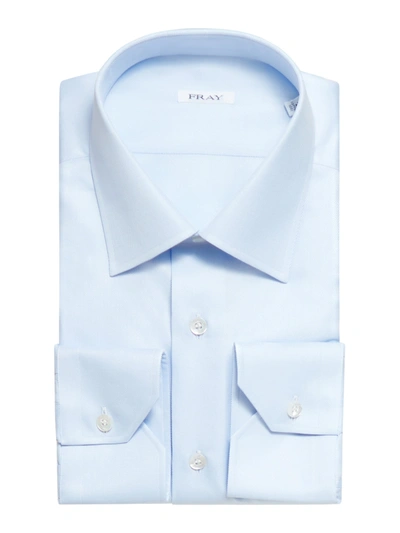 Shop Fray Shirt With Pinces In Light Blue
