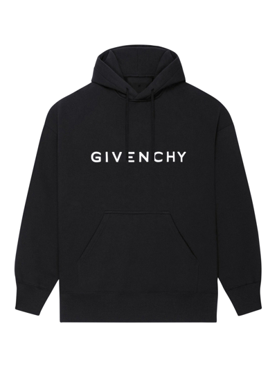 Shop Givenchy Slim Fit Hoodie In Black