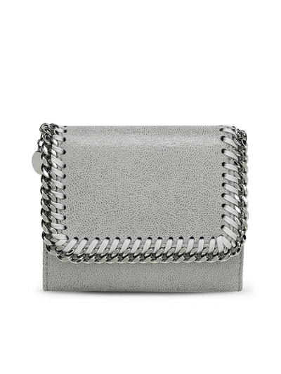 Shop Stella Mccartney Small Continental Wallet In Grey