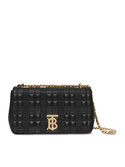 Shop Burberry Small Quilted Lola Bag In Black