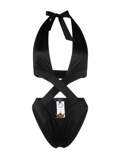 Shop Versace Swim One-piece In Black