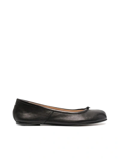 Shop Maison Margiela Tabi Ballerina Shoes In Black