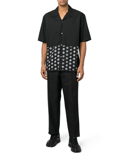Shop Maison Margiela Tapered-leg Tailored Trousers In Black