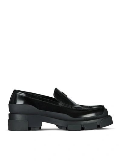 Shop Givenchy Terra Loafers In Black