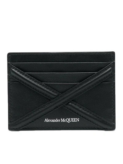 Shop Alexander Mcqueen The Harness Cardholder In Black