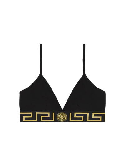 Shop Versace Underwear Bra In Black