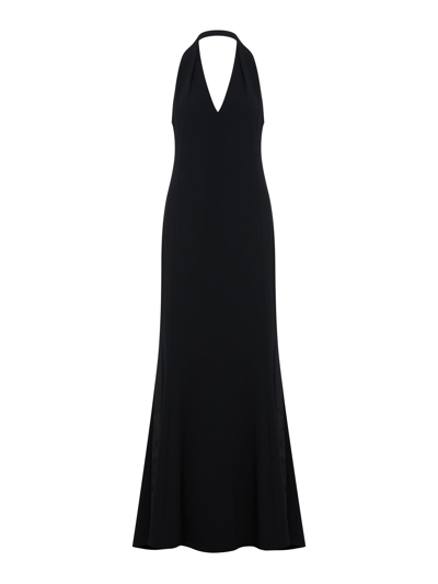 Shop Max Mara Uranio Long Dress Pianoforte In Black