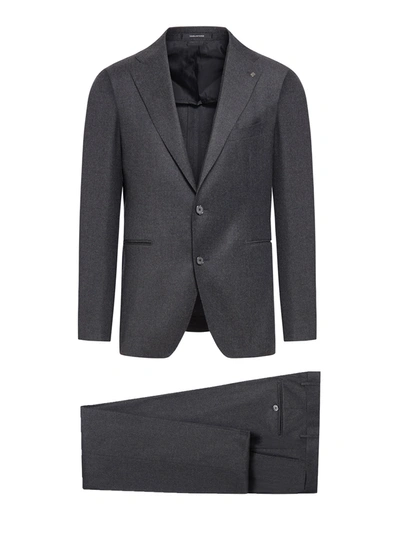 Tagliatore Wool Suit In Grey
