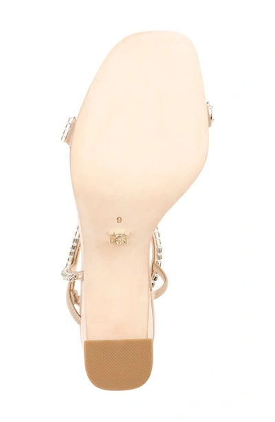 Shop Badgley Mischka Collection  Marilee Ankle Strap Sandal In Latte