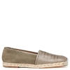 Giuseppe Zanotti Croc-embossed Leather Espadrilles In Beige