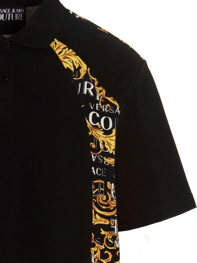Shop Versace Jeans Couture 'barocco' Polo Shirt