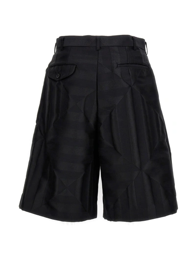Shop Comme Des Garçons Homme Deux Double Front Pleats Bermuda Shorts