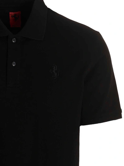 Shop Ferrari Embroidered Logo Polo Shirt