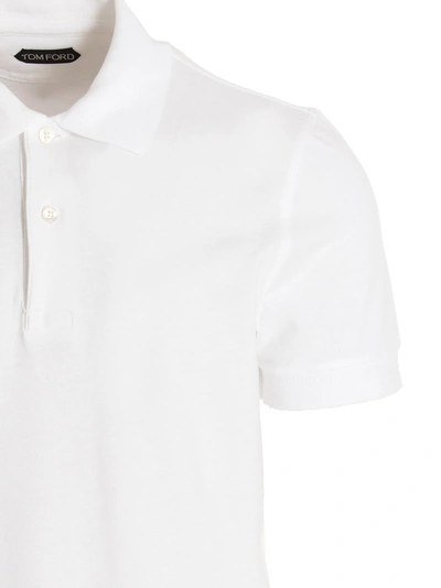 Shop Tom Ford Piqué Cotton Polo Shirt