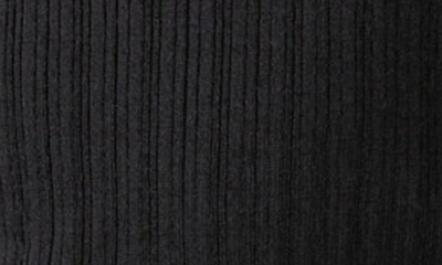 & Other Stories Long Sleeve Wool Blend Rib Polo In Black