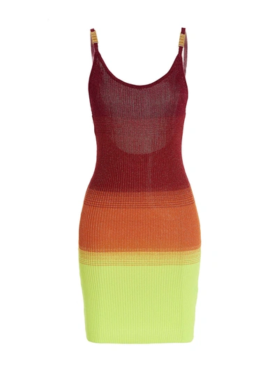 Shop Gcds Multicolor Lurex Dress