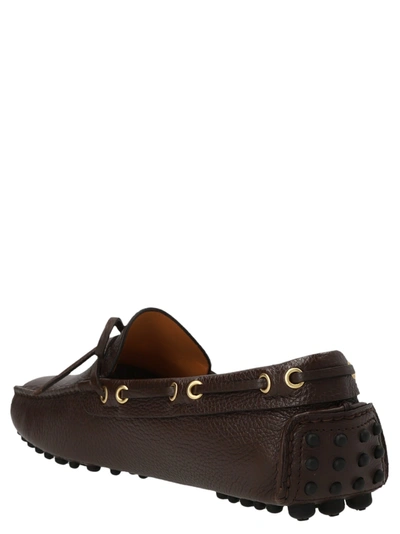 Shop Car Shoe Leather Loafers In Brown