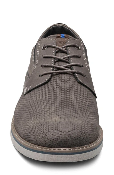 Shop Nunn Bush Cadet Plain Toe Oxford In Gray