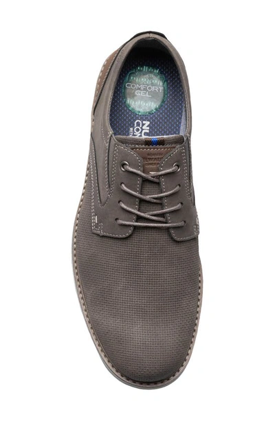 Shop Nunn Bush Cadet Plain Toe Oxford In Gray