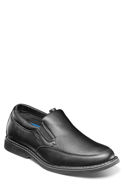 Nunn Bush Otto Slip-on Sneaker In Black Tumble