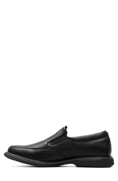 Nunn Bush Otto Slip-on Sneaker In Black Tumble