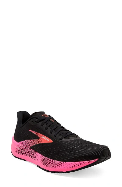Shop Brooks Hyperion Tempo Running Shoe In Black/ Pink/ Hot Coral