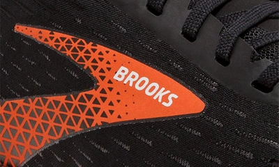 Shop Brooks Hyperion Tempo Running Shoe In Black/ Flame/ Grey