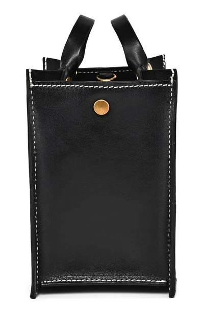Shop Old Trend Rosa Transport Leather Tote In Black