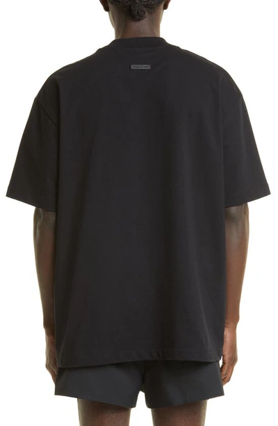 Shop Fear Of God Eternal Cotton Graphic T-shirt In Black