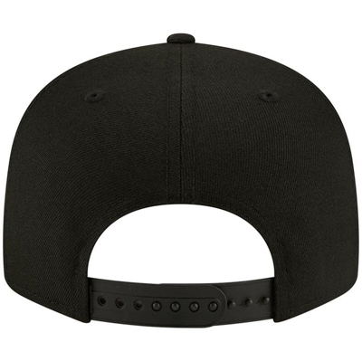 Shop New Era Sacramento Kings Black On Black 9fifty Snapback Hat