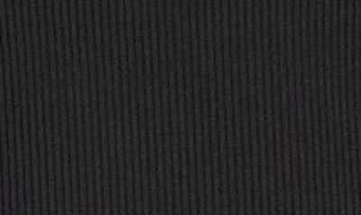 Shop Alo Yoga Long Sleeve Alosoft Rib Crop Top In Black