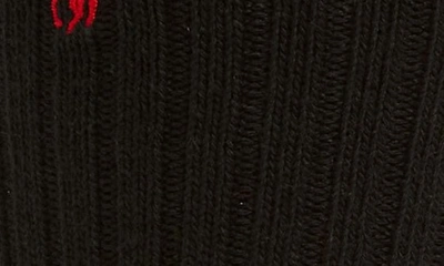 Polo Ralph Lauren Rib Crew Socks In Black