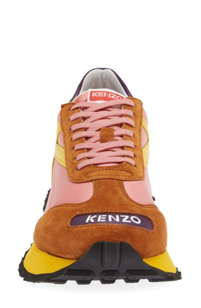 Shop Kenzo Smile Running Sneaker In Faded Pink