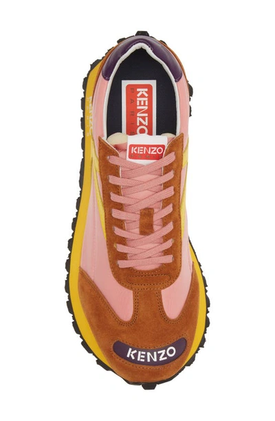 Shop Kenzo Smile Running Sneaker In Faded Pink