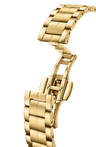 Jbw Mink Petite Lab Created Diamond Bracelet Watch, 23mm X 8mm In Gold