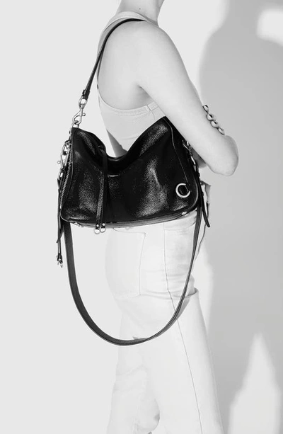 Shop Rebecca Minkoff Mab Leather Crossbody Bag In Black