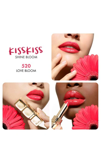 Shop Guerlain Kisskiss Shine Bloom Lipstick Balm In 520 Love Bloom