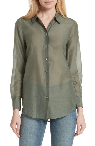 Equipment Essential Button-front Egyptian-cotton Shirt In Camouflage