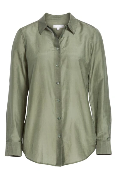 Equipment Essential Button-front Egyptian-cotton Shirt In Camouflage