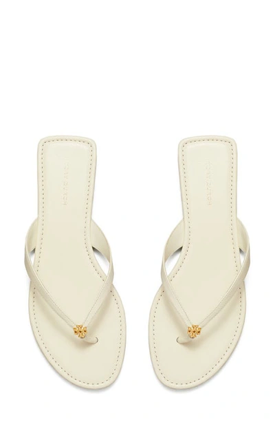 Shop Tory Burch Classic Flip Flop In New Ivory