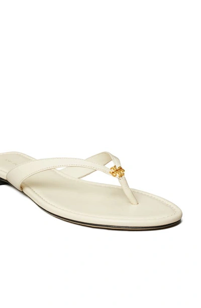 Shop Tory Burch Classic Flip Flop In New Ivory